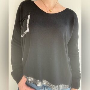 Black off the shoulder sweater!